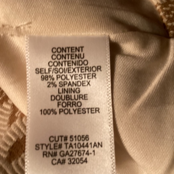 Anthropologie Eva Franco Sleeveless Cream Khaki Mock Neck Fitted Top NWT - Picture 5 of 6